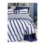 Voir la diapositive 3 : GENERIQUE Parure de lit - 129CTN64487 - 1 housse de couette 220 x 240 cm + 2 taies d'oreiller 60 x 60 cm - 100% coton ranforcé - Bleu