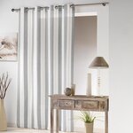 Paris Prix Rideau Voilage à Passants  Hélios  140x240cm Gris