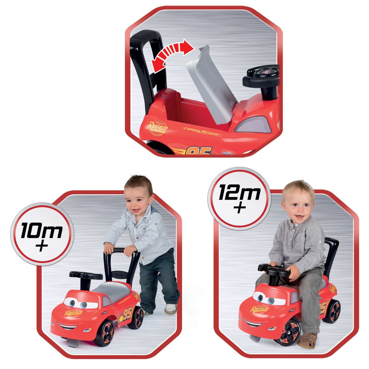 SMOBY Porteur Auto Cars