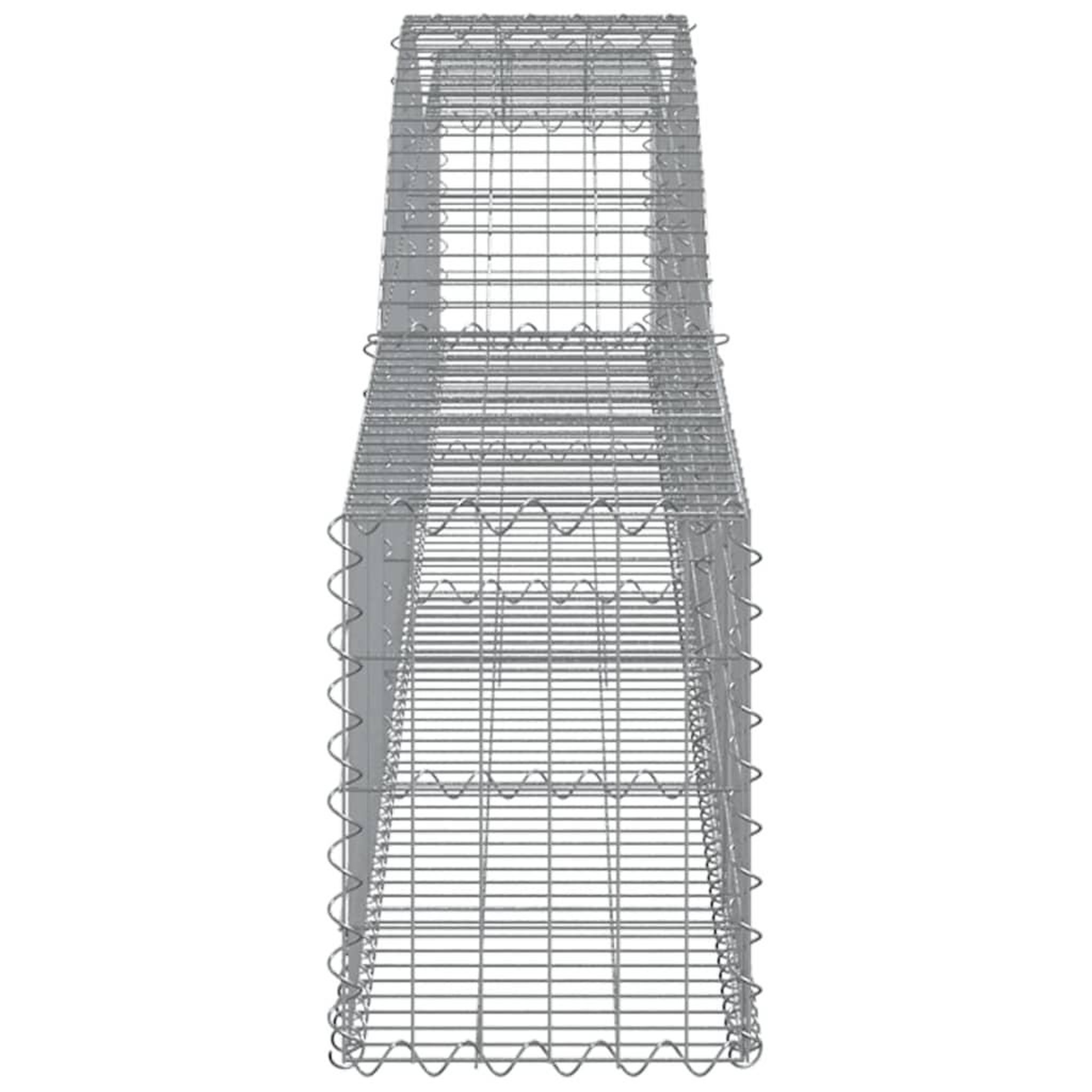Voir la diapositive 4 : VIDAXL Panier de gabions arque 400x30x40/60 cm Fer galvanise
