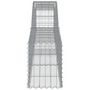 Voir la diapositive 4 : VIDAXL Panier de gabions arque 400x30x40/60 cm Fer galvanise