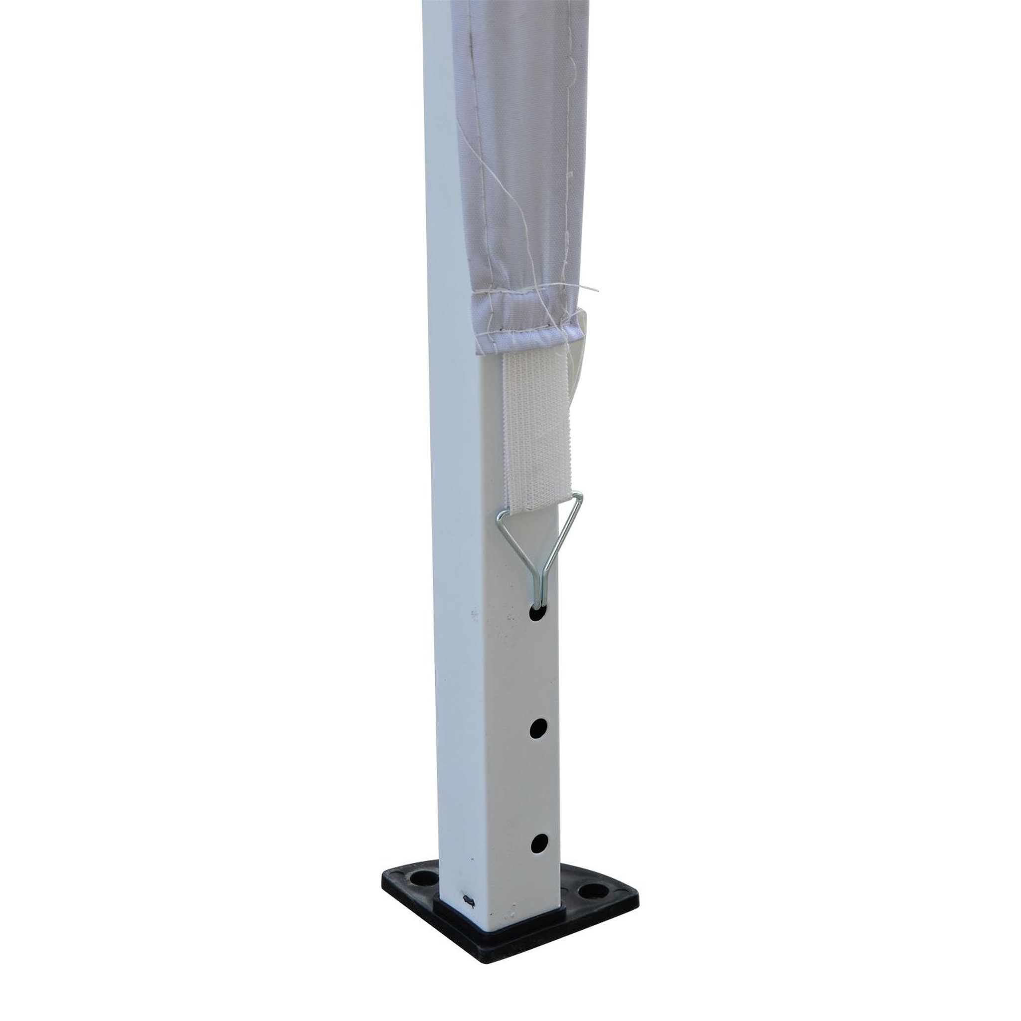 Voir la diapositive 4 : OUTSUNNY Tonnelle barnum de jardin pliant anti-UV + sac de transport acier Oxford 3 x 3 x 2,55 m blanc