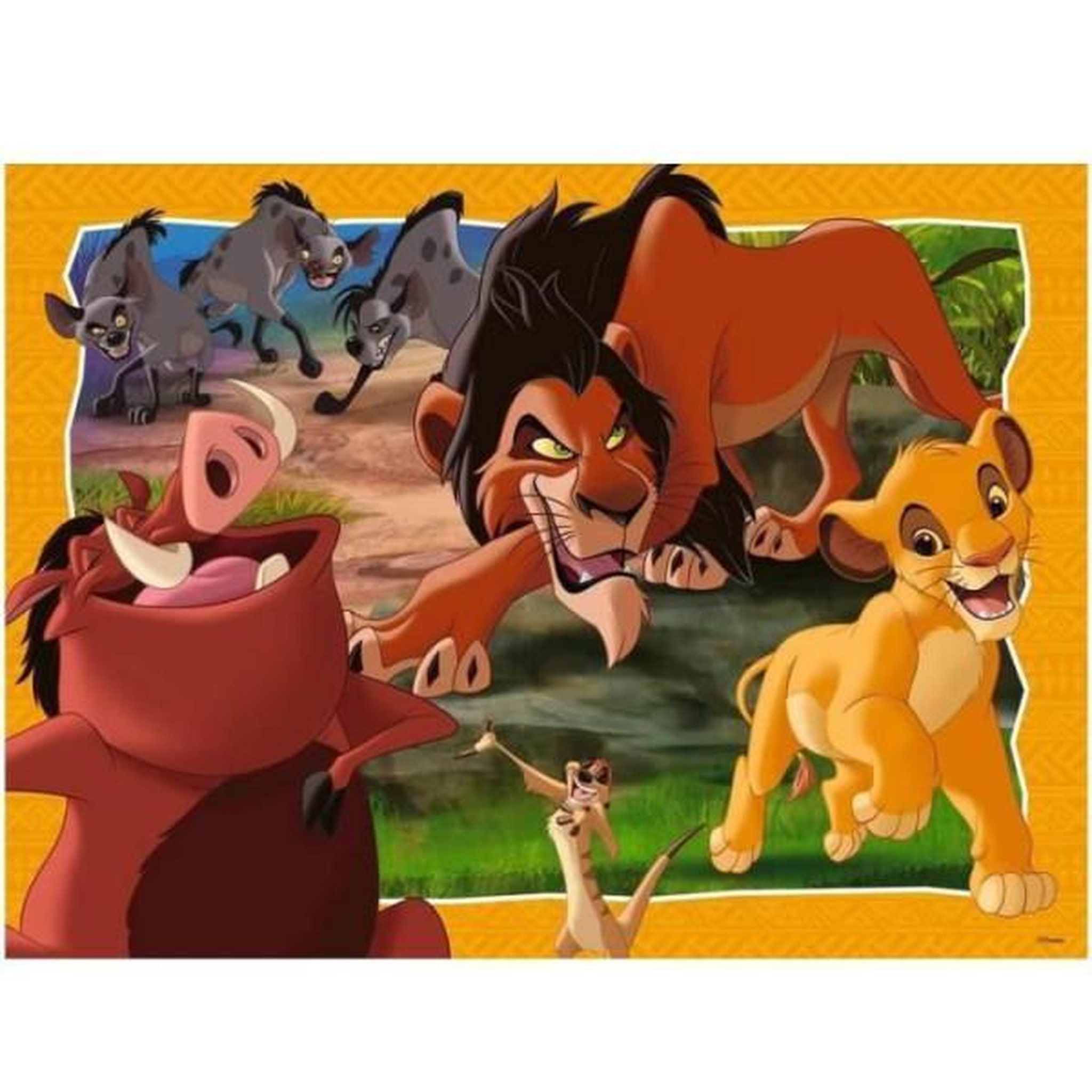 RAVENSBURGER Puzzle 200 p xxl hakuna matata - disney le roi lion-des 8 ans ravensburger