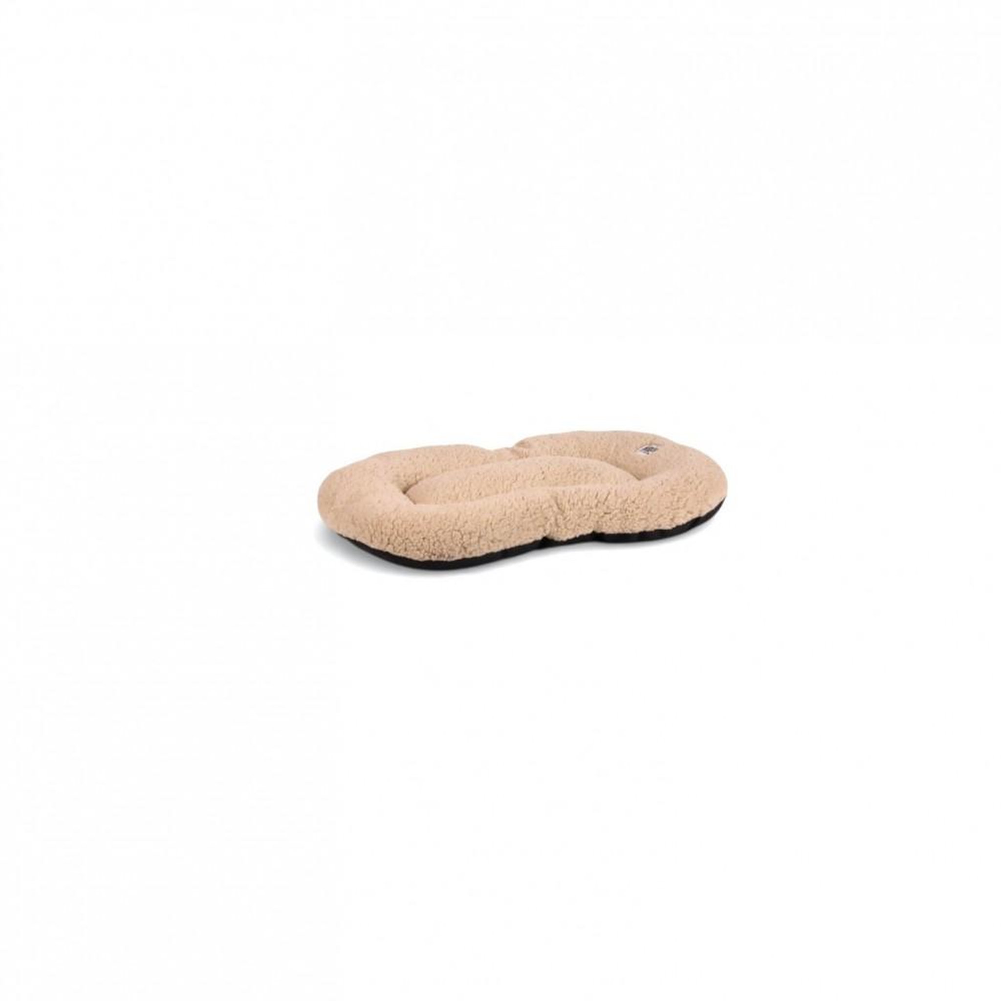 MON AMI LUKI Coussin ovale antidérapant tissus mouton pour chien. Coloris disponibles : Beige