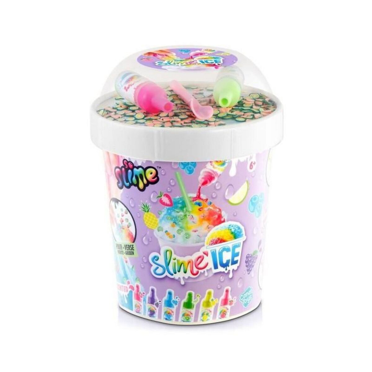 Canal Toys Canal Toys - SO SLIME DIY - Slime Ice Mega Cup - Avec 2 colorants parfumés, 1 cuillere et des décorations - SSC 300