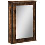 Voir la diapositive 2 : VIDAXL Armoire a miroir de salle de bain chene fume bois d'ingenierie