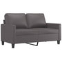 Voir la diapositive 4 : VIDAXL Ensemble de canapes 4 pcs avec coussins Gris Similicuir