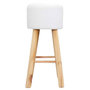 Voir la diapositive 3 : Paris Prix Lot de 2 Tabourets de Bar  Freya  68cm Blanc