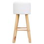 Voir la diapositive 3 : Paris Prix Lot de 2 Tabourets de Bar  Freya  68cm Blanc