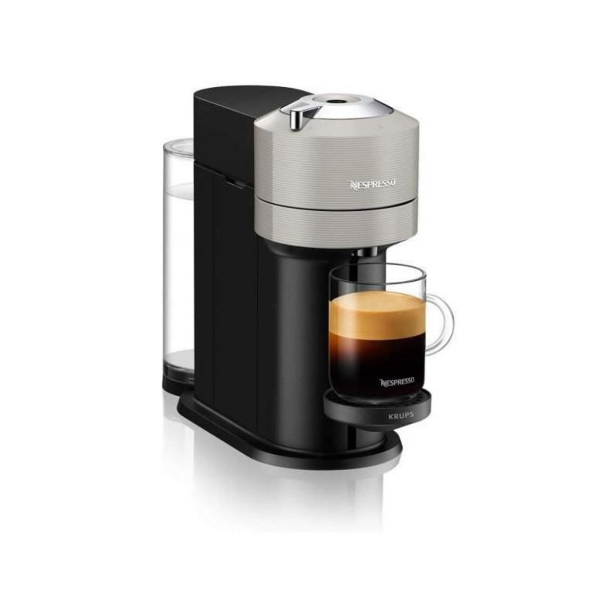 NESPRESSO KRUPS Vertuo Next Machine Expresso Nespresso 1.1L Gris Clair YY4298FD