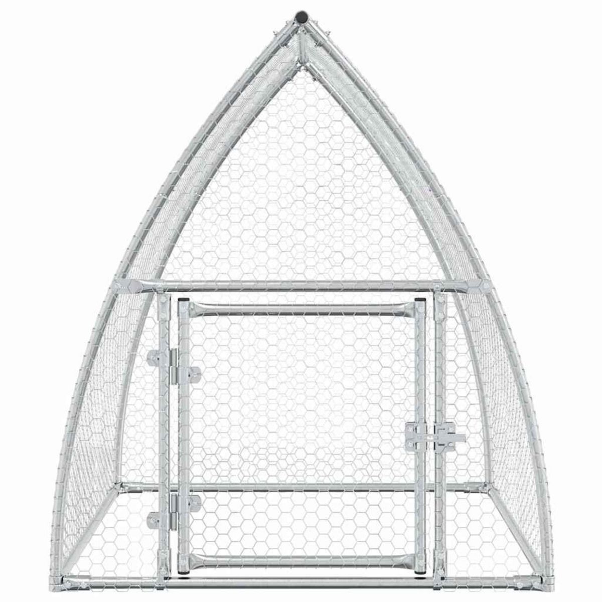 VIDAXL Cage pour poules argente 100x105x120 cm acier galvanise