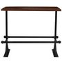 Voir la diapositive 2 : VIDAXL Table de bar Bois de recuperation massif Marron fonce