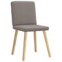 Voir la diapositive 3 : VIDAXL Chaises a manger lot de 2 taupe tissu
