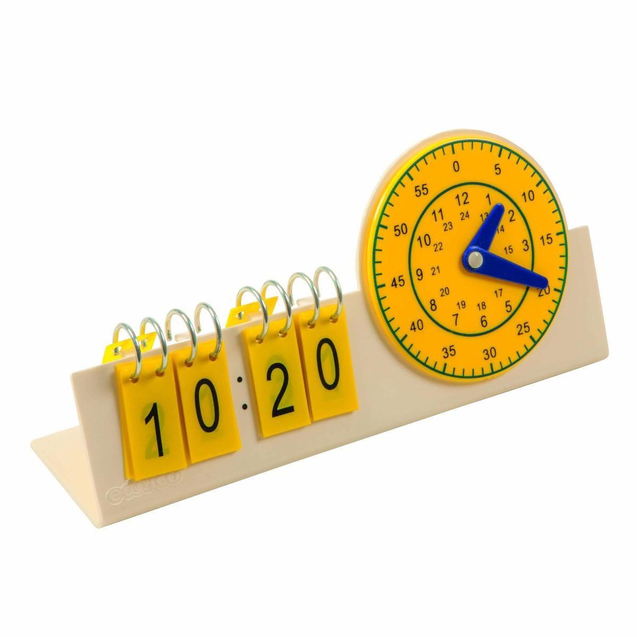 EDUCO Horloge élève - 24 heures (analogique-numérique)