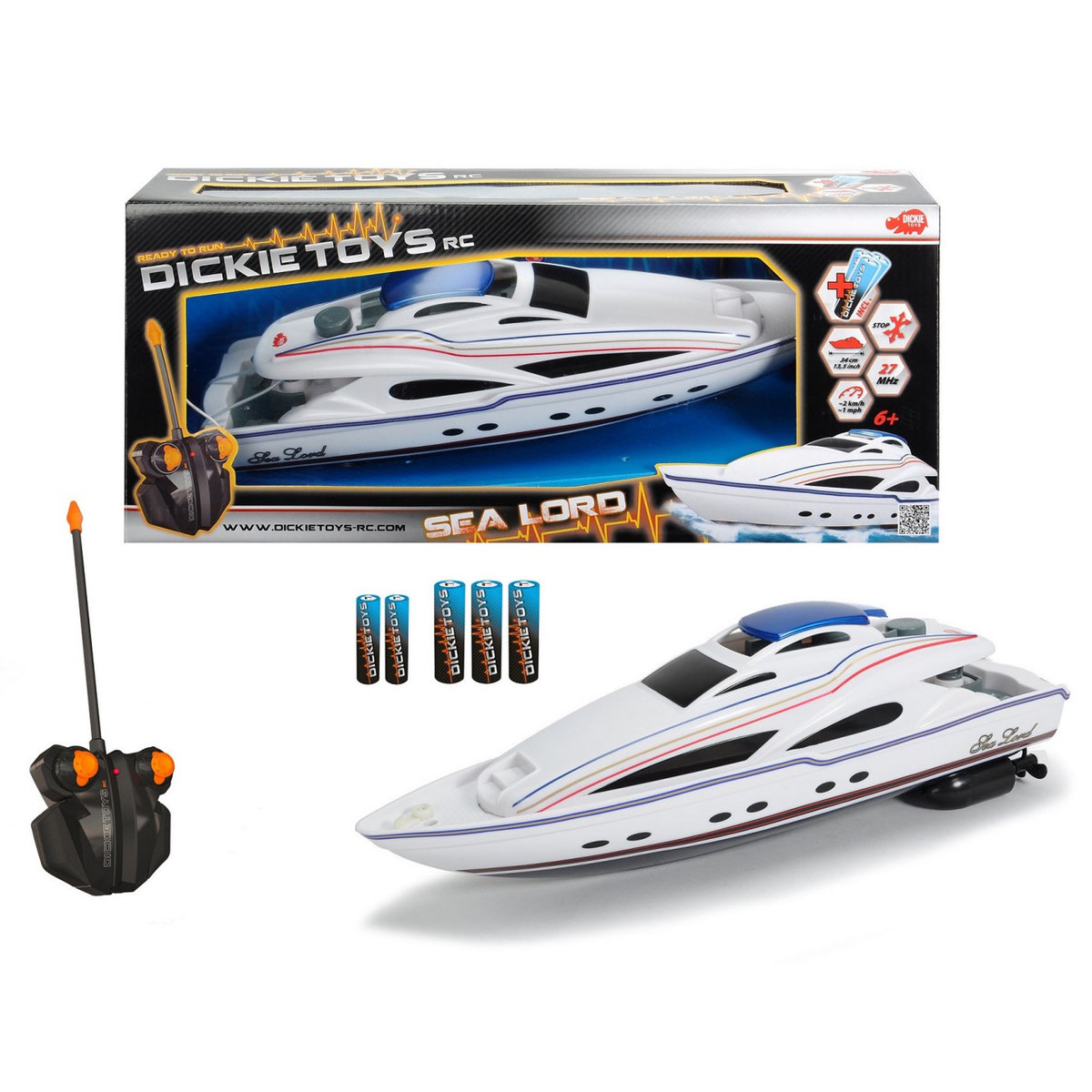 SIMBA Véhicule radiocommandé sea lord 34 cm 1/48