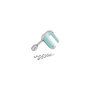 Voir la diapositive 1 : BOSCH Batteur Bosch MFQ40302 turquoise menthe et argenté