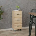 VIDAXL Buffet Chene sonoma 34,5x34x90 cm Bois d'ingenierie