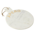 Paris Prix Planche de Présentation en Marbre Apero  Marci  38cm Blanc