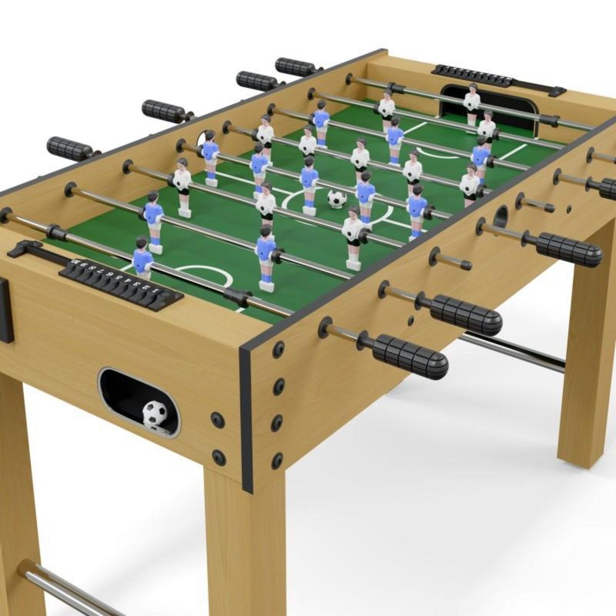 PLAY4FUN Baby-foot Teenager avec Porte Gobelets - 1,21m x 62cm