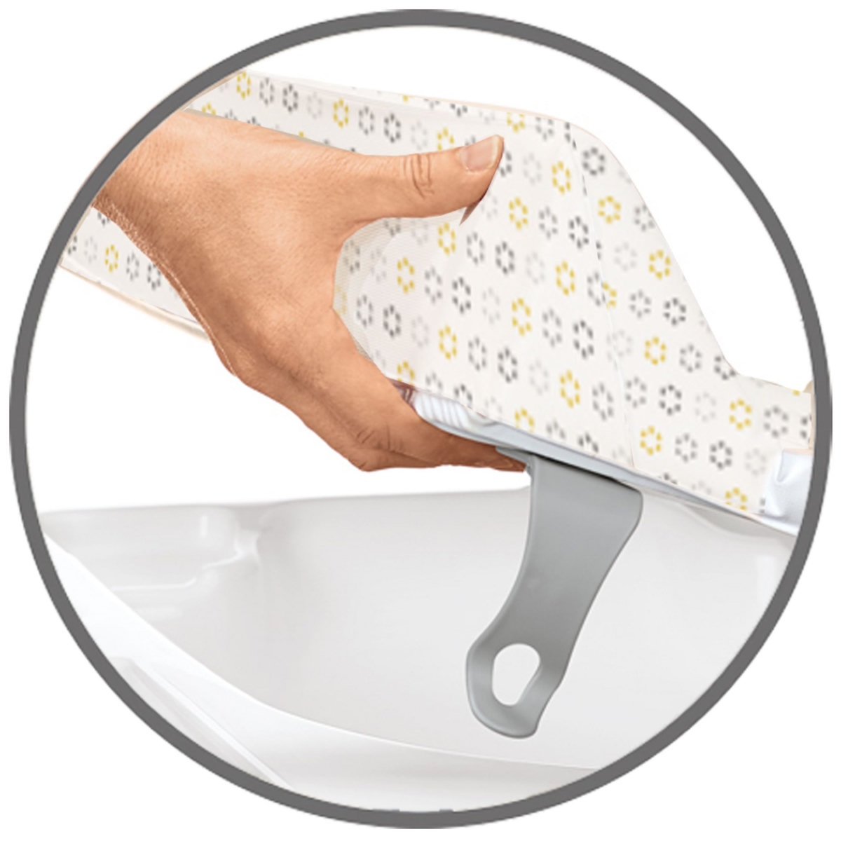 BREVI Table à langer avec baignoire Atlantis Liloo l'abeille