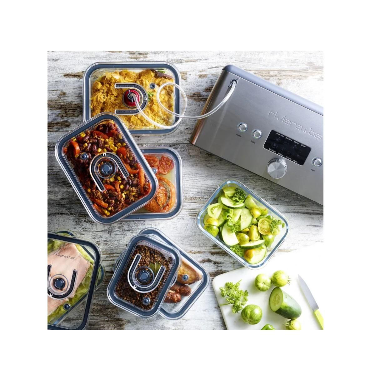 Riviera & Bar Boîte hermétique PSV960 KIT DE 2 BOITES EN VERRE