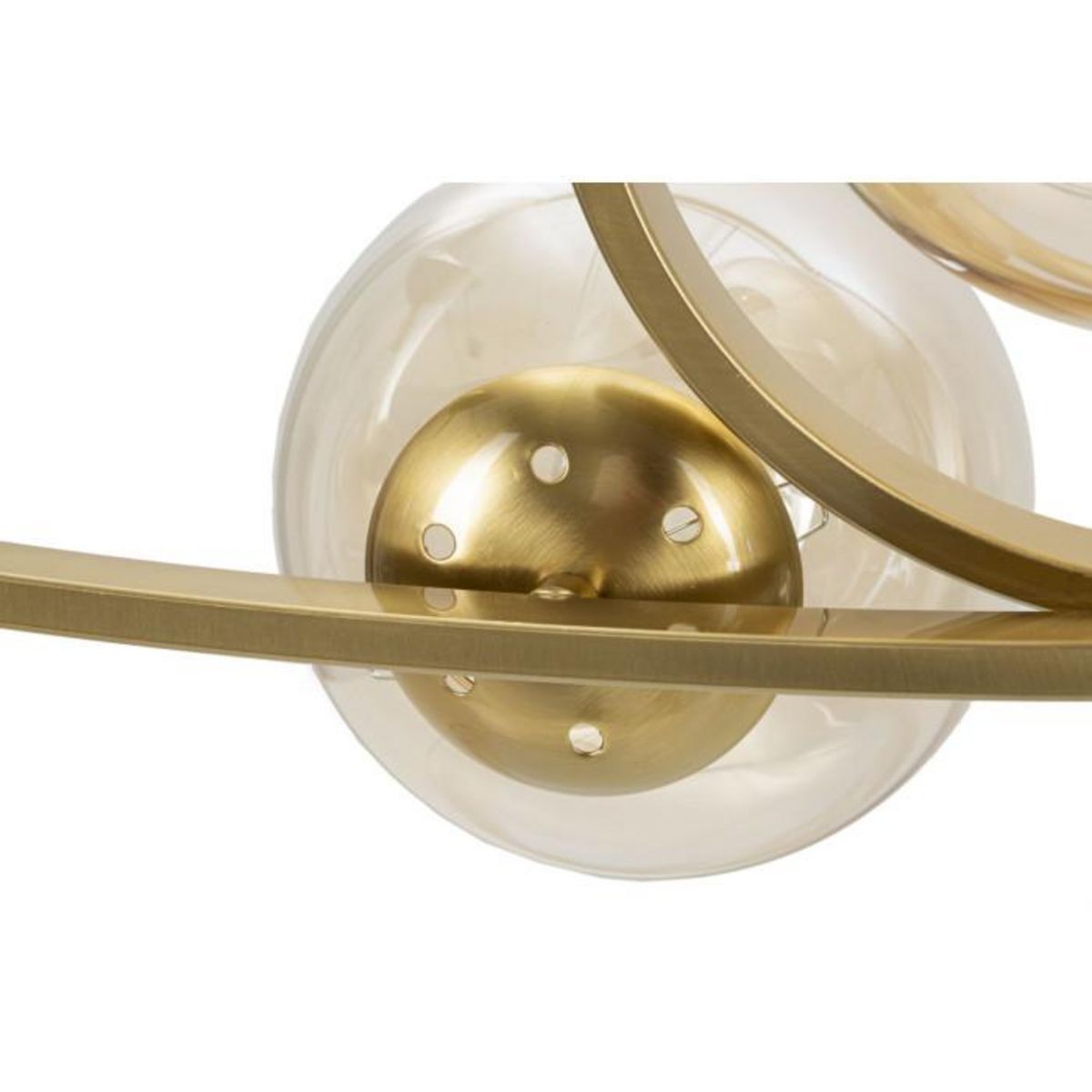 Paris Prix Lampe Suspension 5 Sphères  Japan  100cm Or