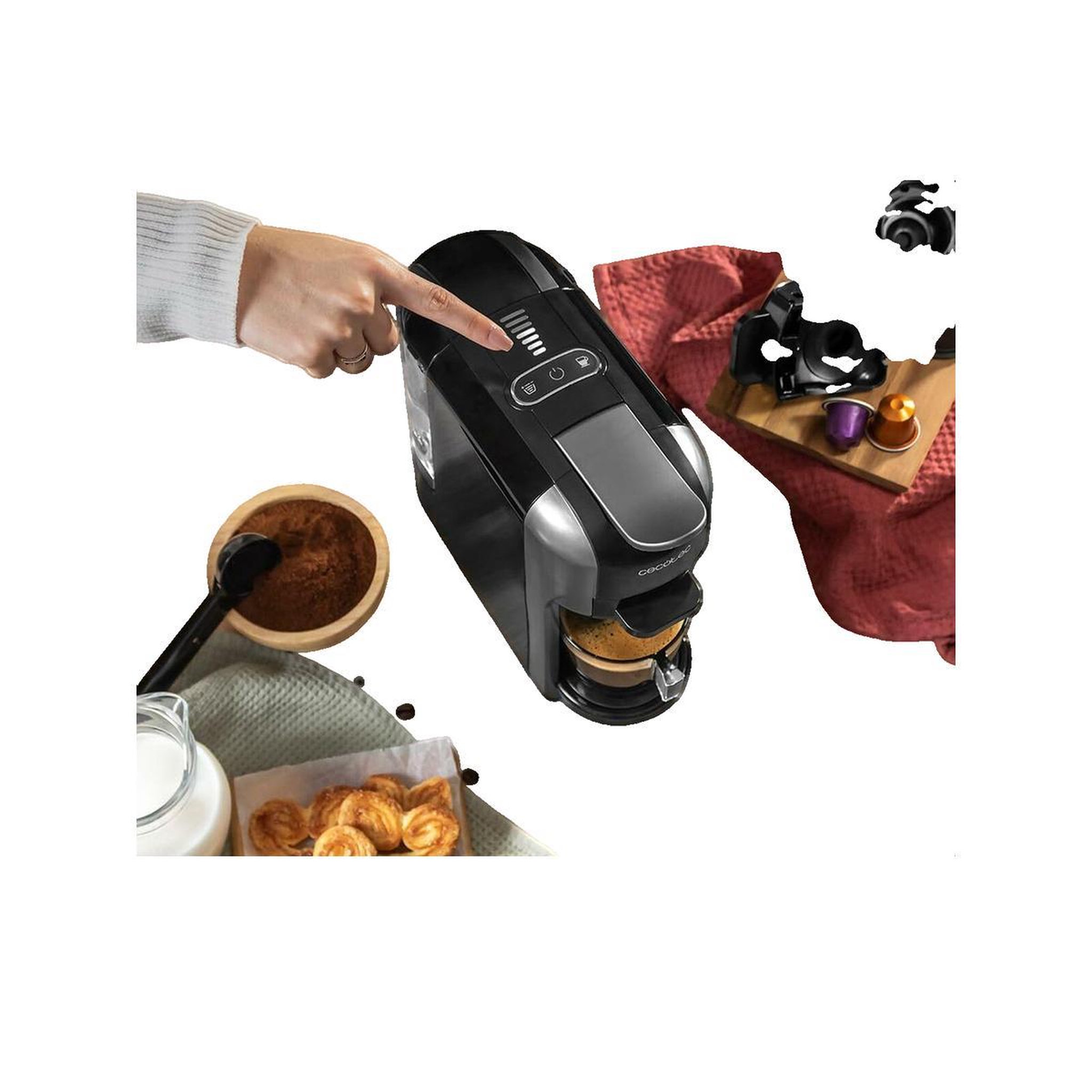 Voir la diapositive 2 : CECOTEC Machine à expresso Cecotec FreeStyle Compact noir
