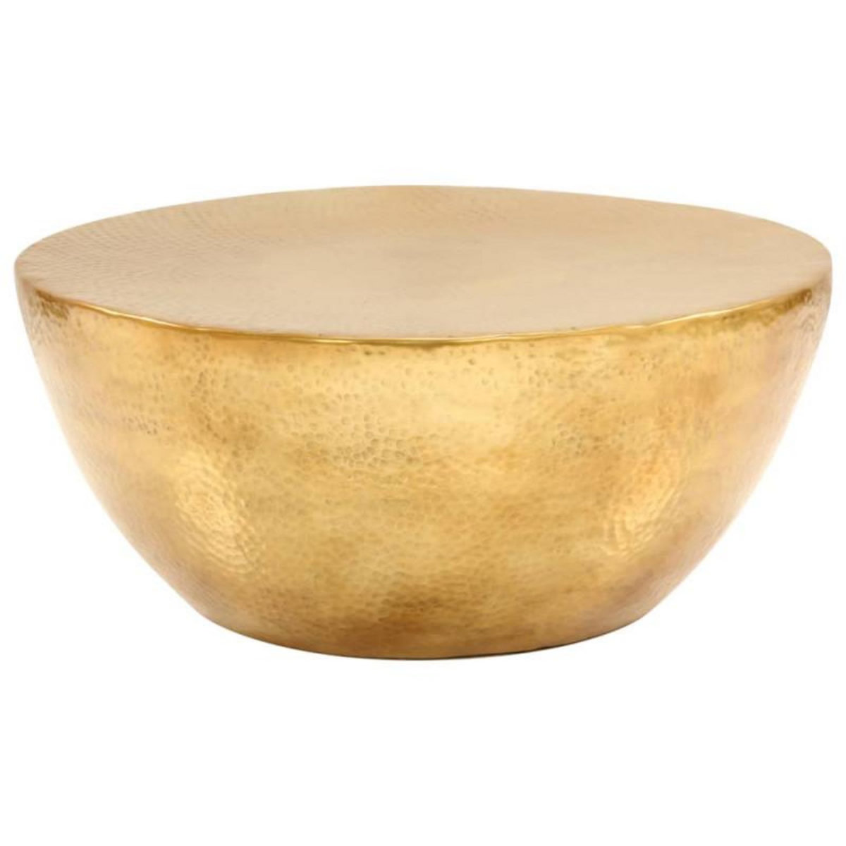 VIDAXL Table basse Aluminium martelé 70x30 cm Laiton