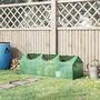 Voir la diapositive 2 : OUTSUNNY Mini serre de jardin serre à tomates 180 x 60 x 60 cm 3 fenêtres zippées enroulables acier thermolaqué PE haute densité vert