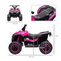 Voir la diapositive 3 : HOMCOM Quad buggy électrique enfant 12 V 3 Km/h max. effets lumineux et sonores rose noir