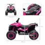 Voir la diapositive 3 : HOMCOM Quad buggy électrique enfant 12 V 3 Km/h max. effets lumineux et sonores rose noir