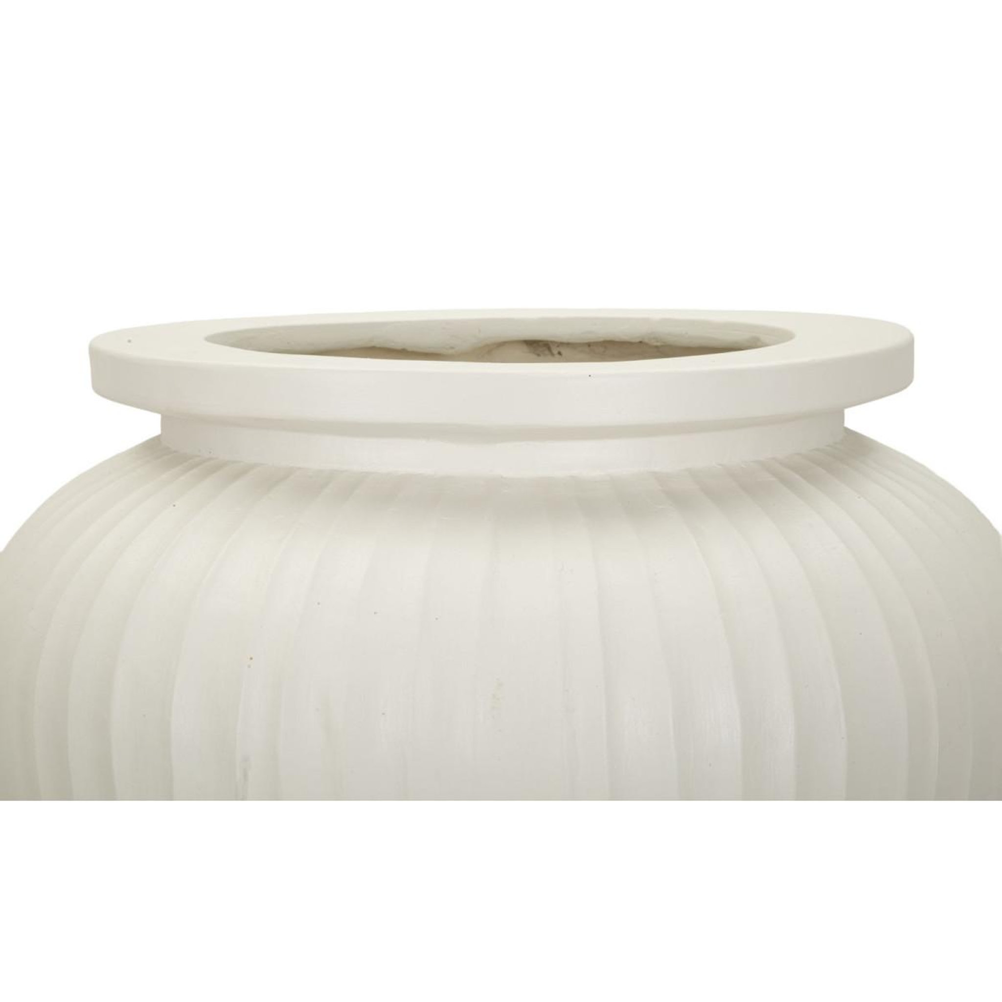 Voir la diapositive 3 : Paris Prix Cache-Pot en Céramique  Chil  48cm Crème