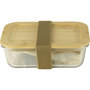 Voir la diapositive 3 : PEBBLY Lunch box Nomade en verre et bambou 1000 ml