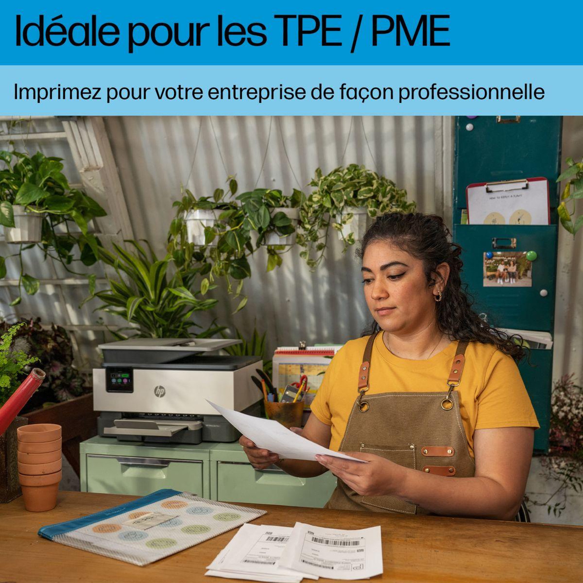 Voir la diapositive 5 : HP Imprimante jet d'encre OfficeJet Pro 9122e éligible Instant Ink