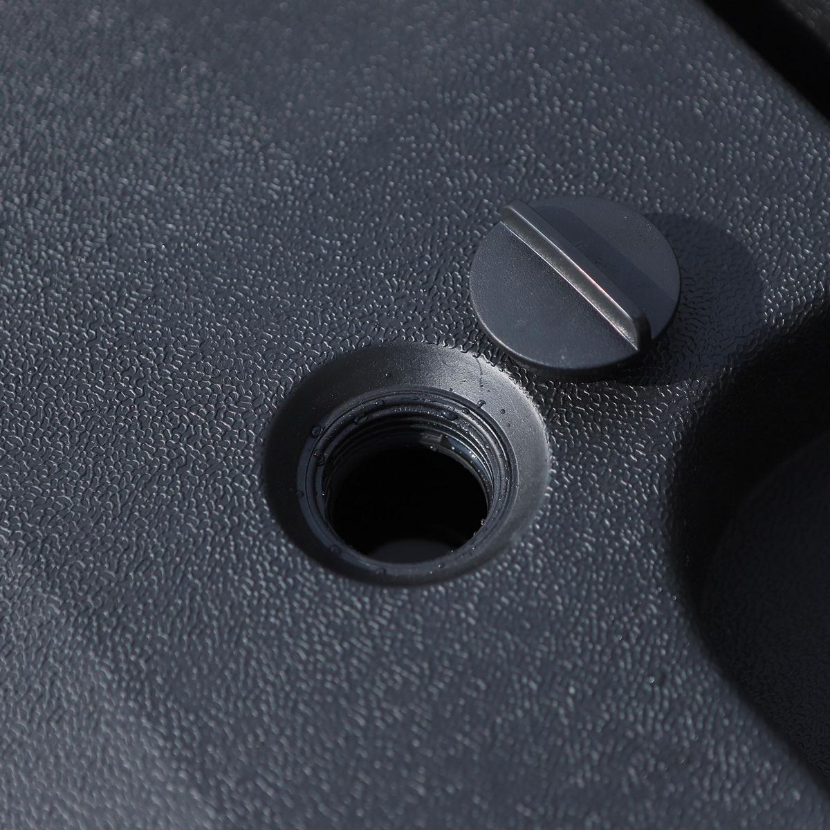 OUTSUNNY Lot de 4 poids de lestage carré pour parasols déportés dim. par dalle 51L x 51l x 12H cm polyéthylène haute densité noir