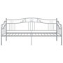 Voir la diapositive 6 : VIDAXL Cadre de canapé lit sans matelas gris métal 90x200 cm