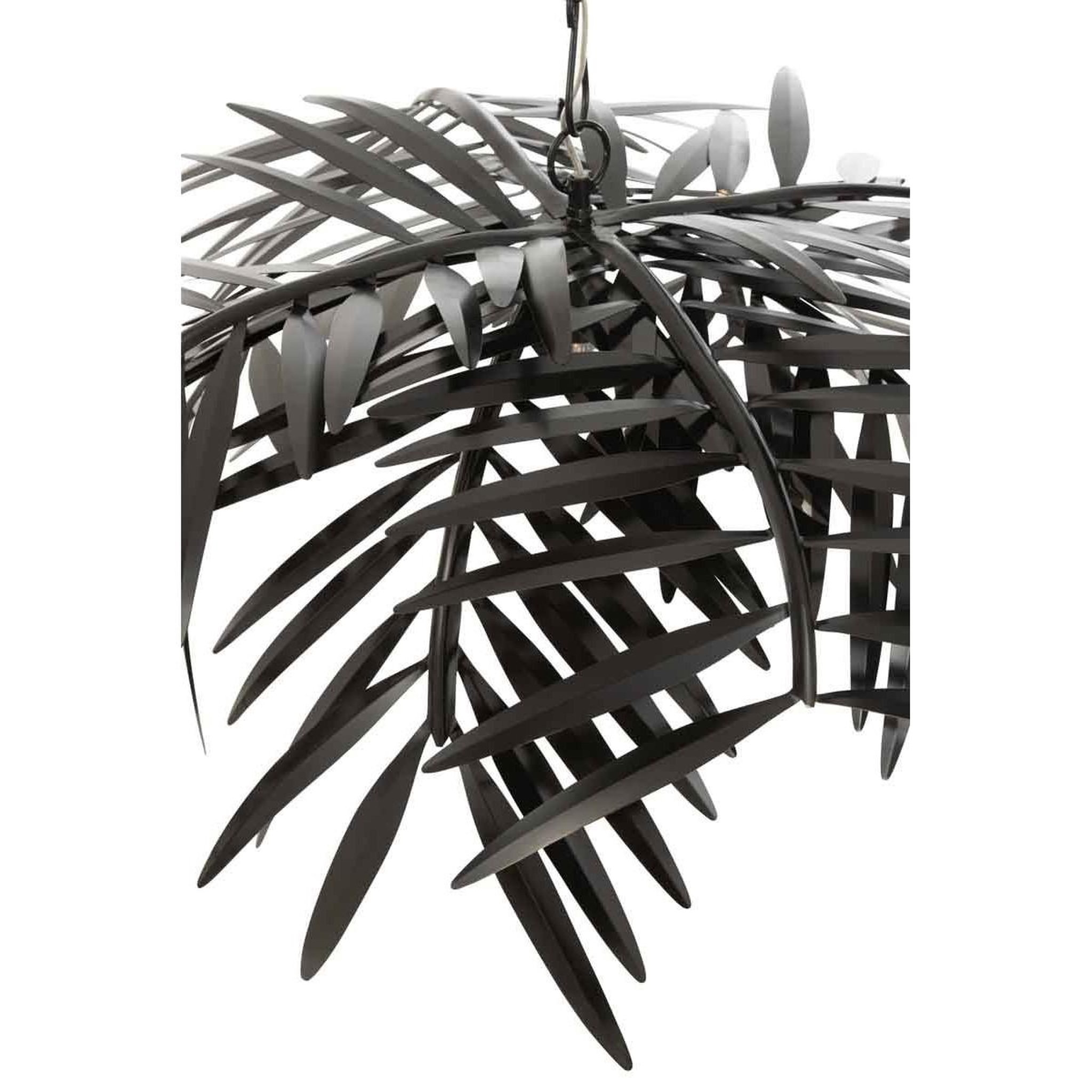 Voir la diapositive 6 : J-LINE Lampe suspension design  feuille  202cm noir