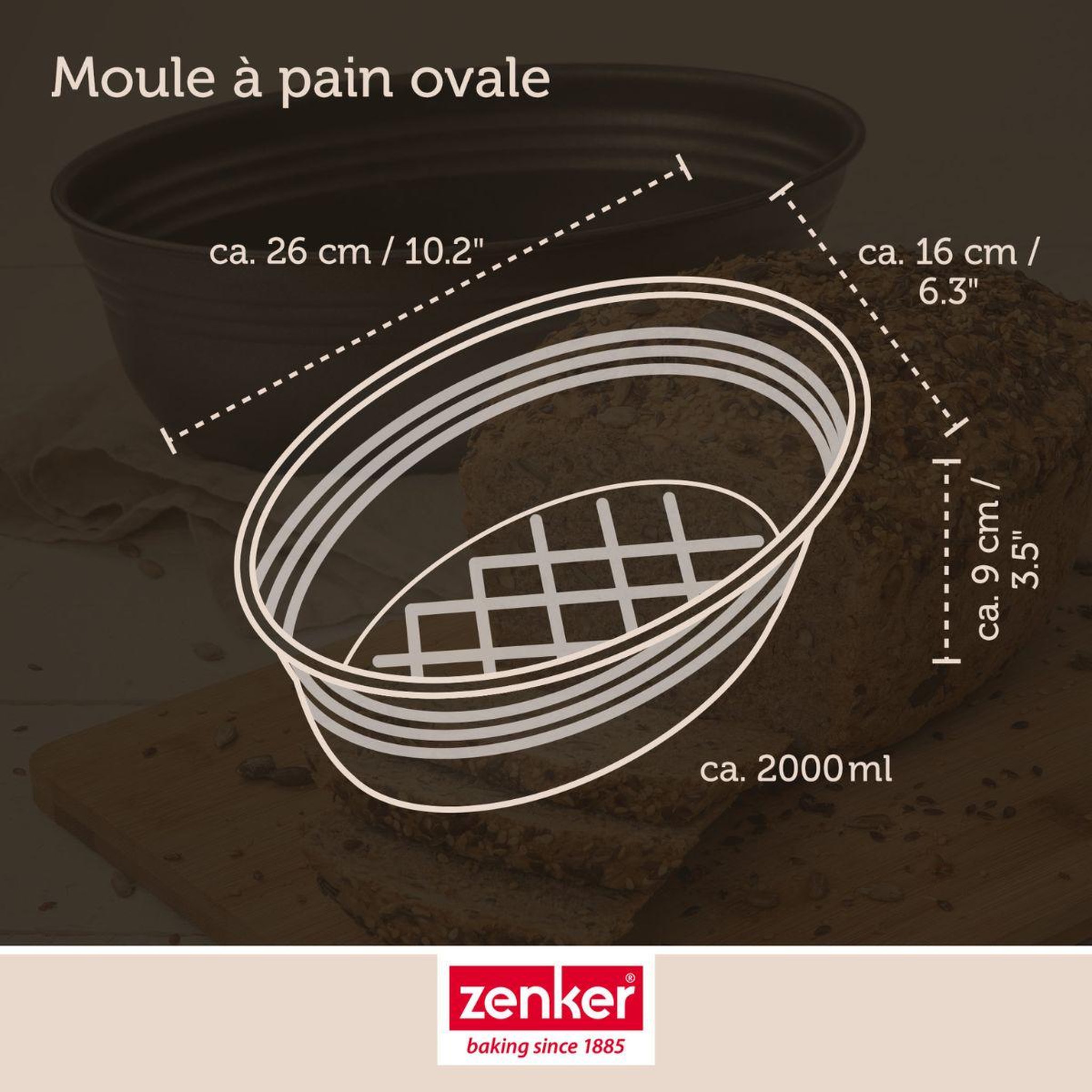Voir la diapositive 3 : ZENKER Set de 4 ustensiles de pâtisserie moule à gâteaux 2 bols et spatule black metallic black mettallic zenker  black mettallic