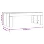 Voir la diapositive 6 : VIDAXL Table basse chene fume 102x50x36 cm bois d'ingenierie