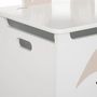 Voir la diapositive 3 : Atmosphera Kids Coffre à Jouets Enfant  Renard  54cm Blanc