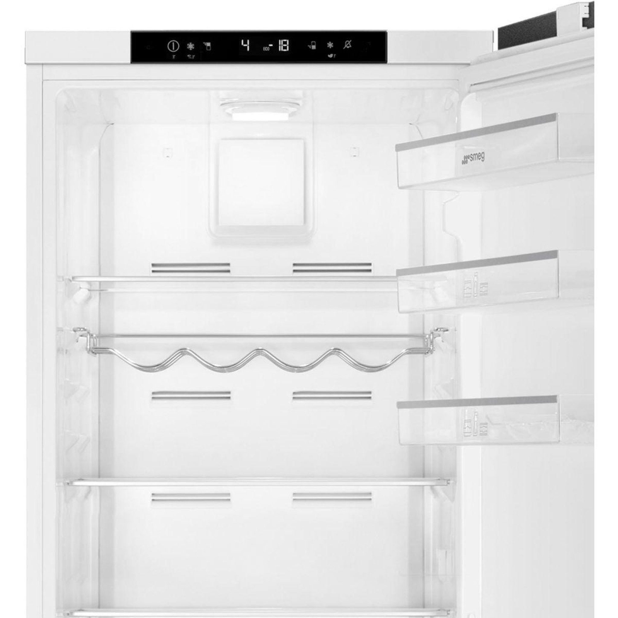 Voir la diapositive 2 : SMEG Réfrigérateur combiné encastrable c8194tne