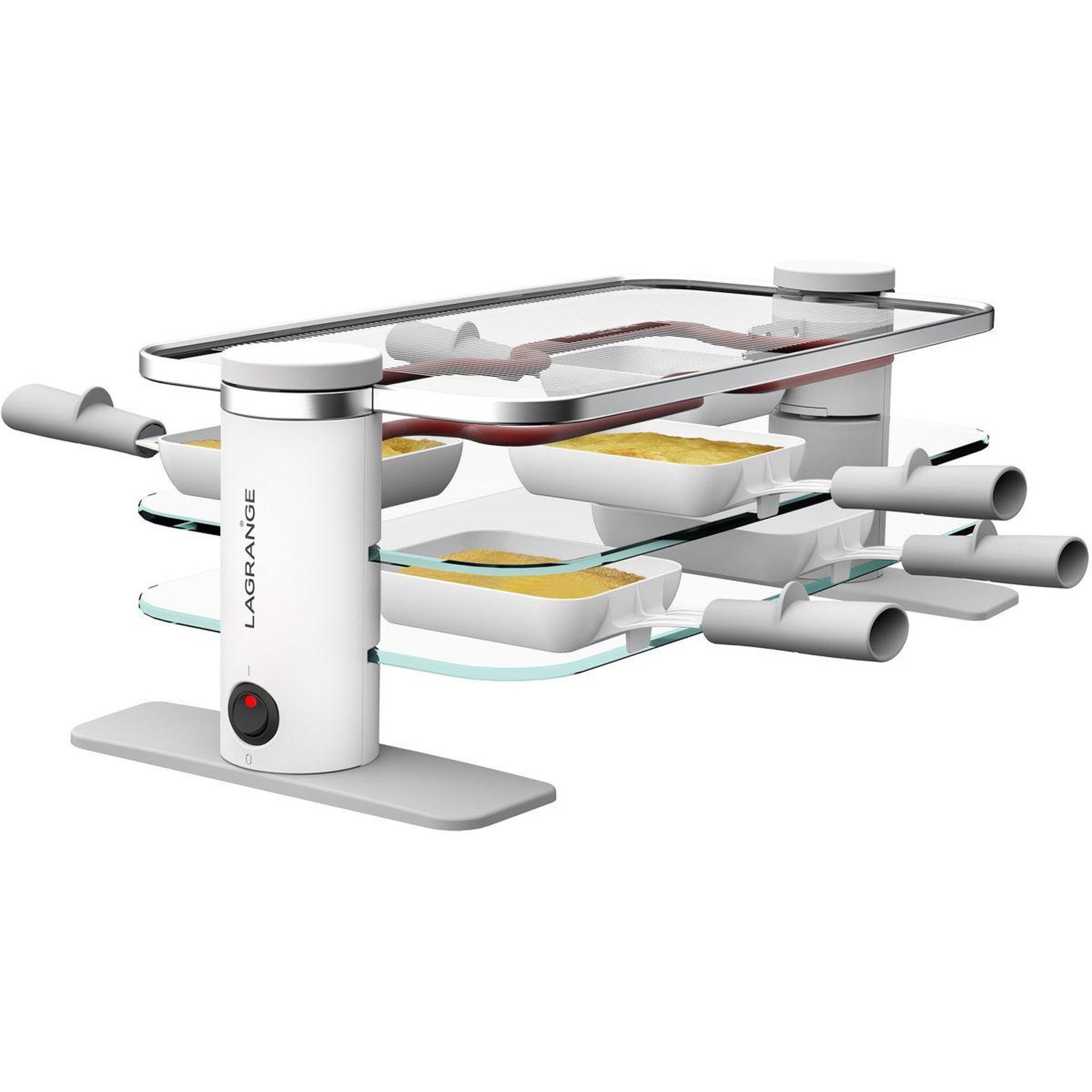 Voir la diapositive 3 : LAGRANGE Raclette x8 transparence céramique v2