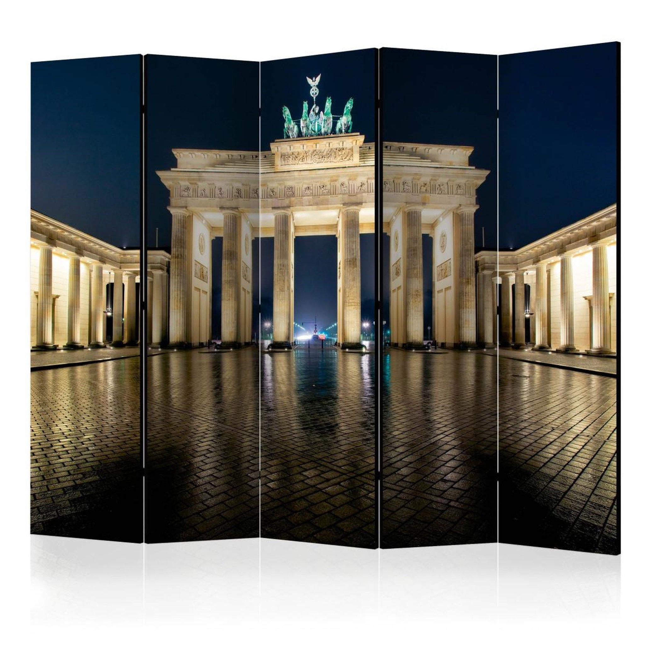 Voir la diapositive 1 : Paris Prix Paravent 5 volets  berlin at night  172x225cm