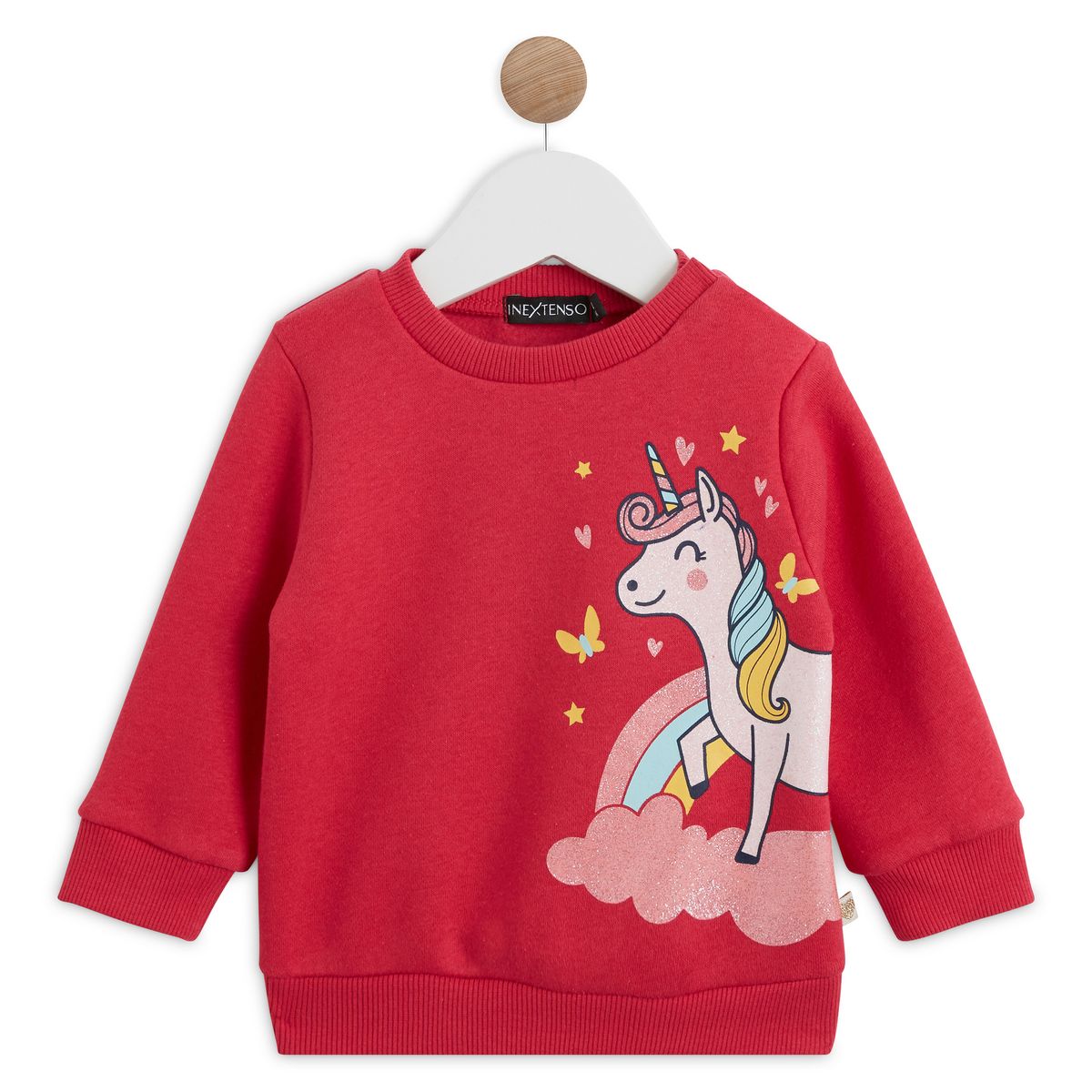 INEXTENSO Sweat col rond licorne bébé fille