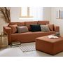 Voir la diapositive 2 : BEST MOBILIER Topaze - canapé 3 places - convertible avec coffre - en tissu bouclette