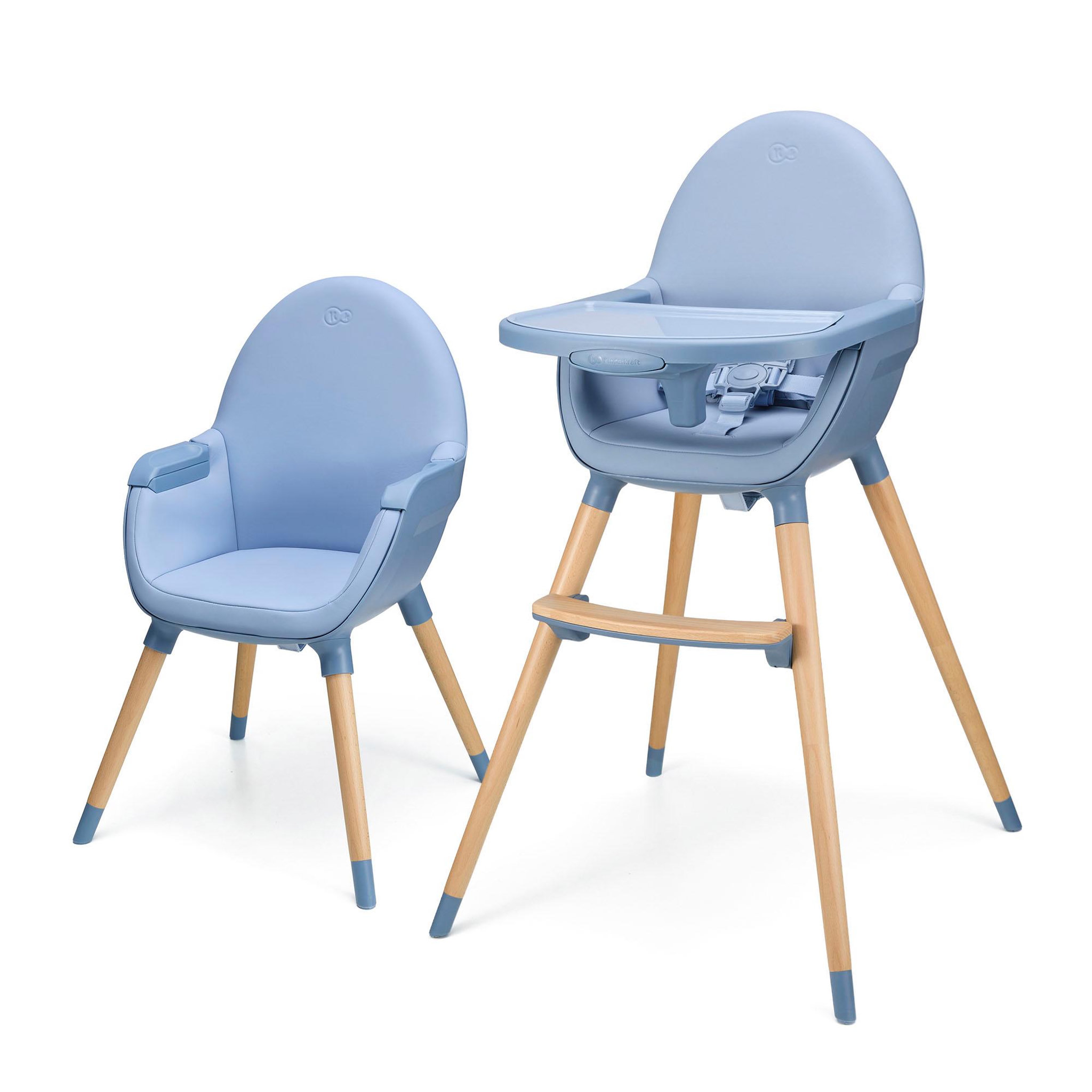 Voir la diapositive 1 : KINDERKRAFT Chaise haute 2en1 fini 2 pratique et confortable