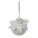 ATMOSPHERA Boule de Noël Déco  Souffle Polaire  8cm Blanc