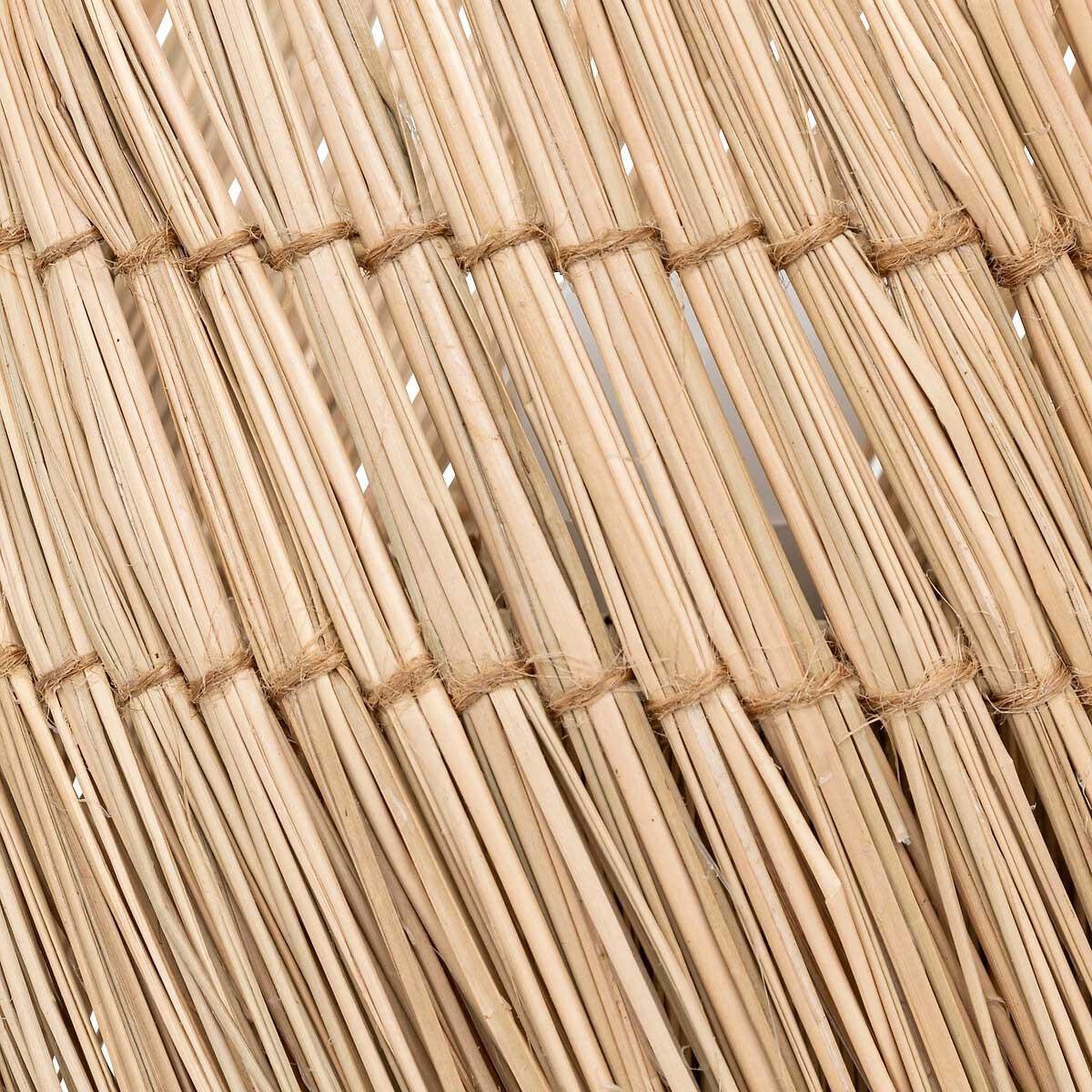 Voir la diapositive 2 : ATMOSPHERA Lampe à poser en roseau  yoni  34cm naturel