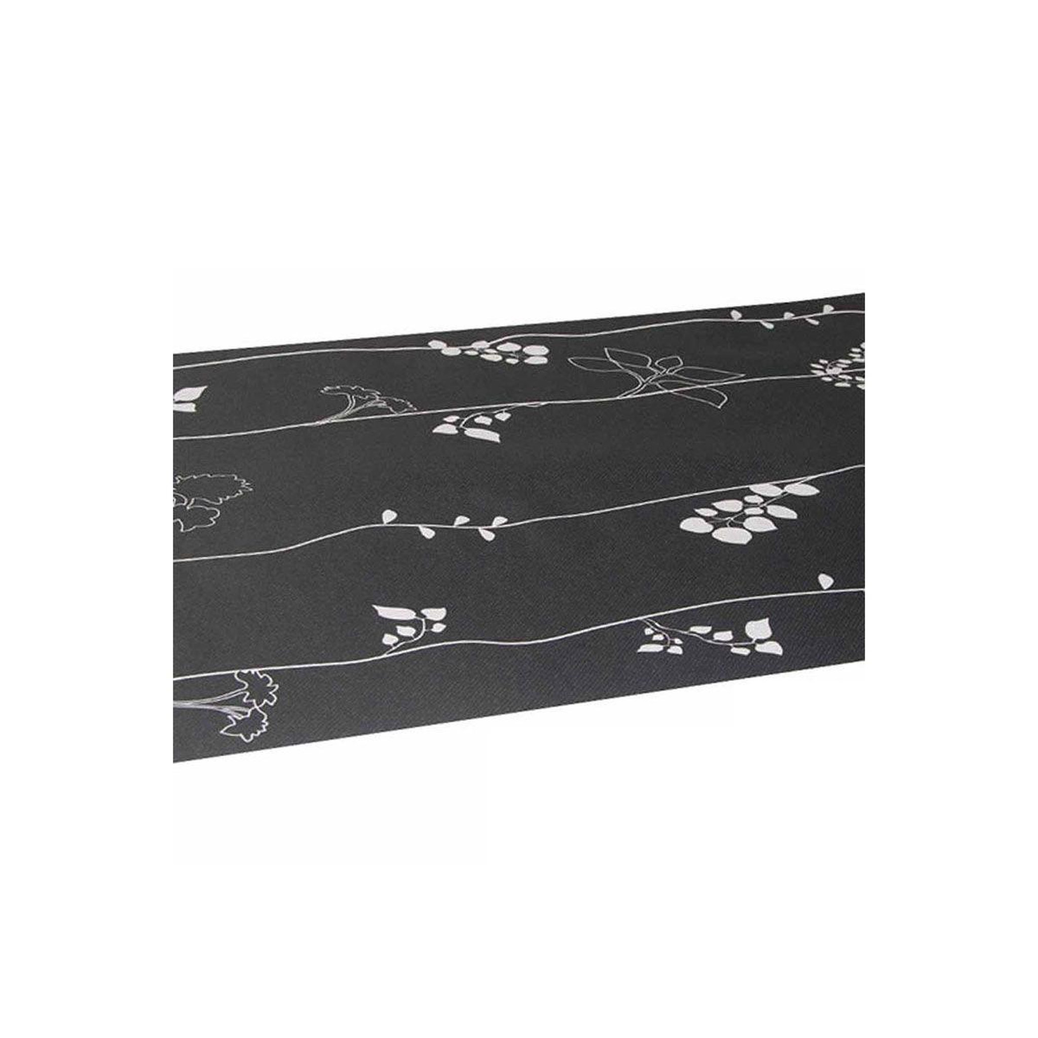 HOMEA Chemin de table jetable  joli design  40cmx3m noir