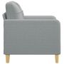 Voir la diapositive 4 : VIDAXL Fauteuil Gris clair 60 cm Tissu